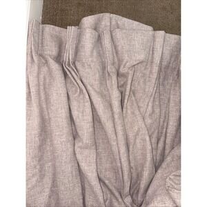 HEAVY  CUSTOM MADE DRAPES PINCH PLEAT CURTAIN cotton linen blend? one drape GUC